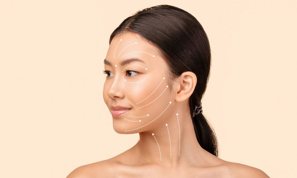 خانمی با بهترین روش لیفت و جوانسازی صورت