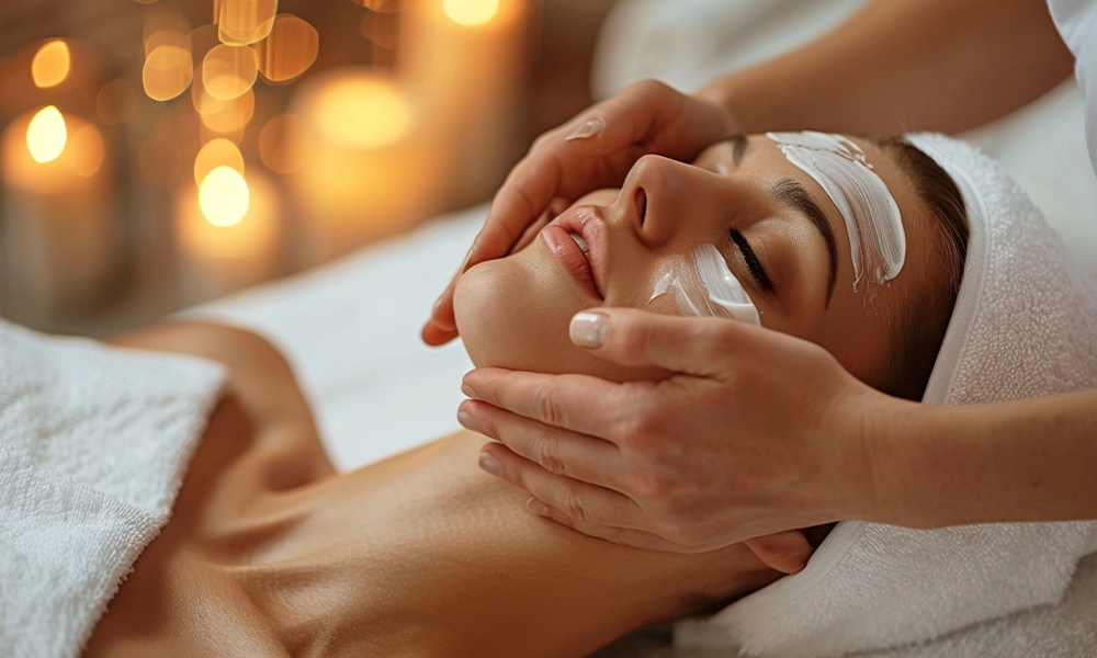 ماساژ صورت در فیشیال پوست