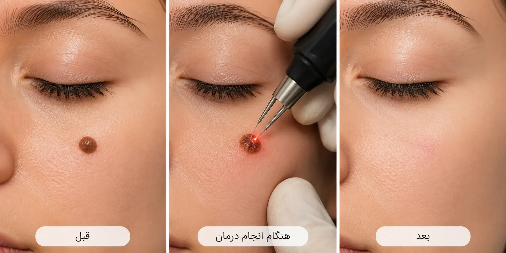 برداشت خال با روش RF