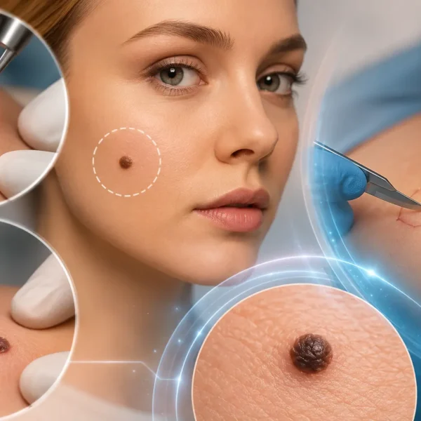 برداشت خال و ضایعات پوستی
