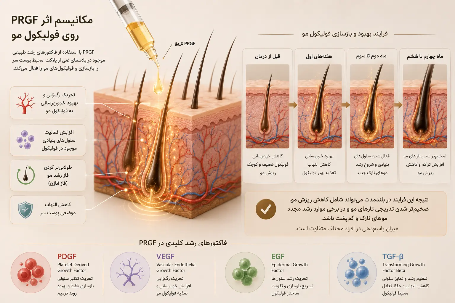 بازیابی مو به روش PRGF
