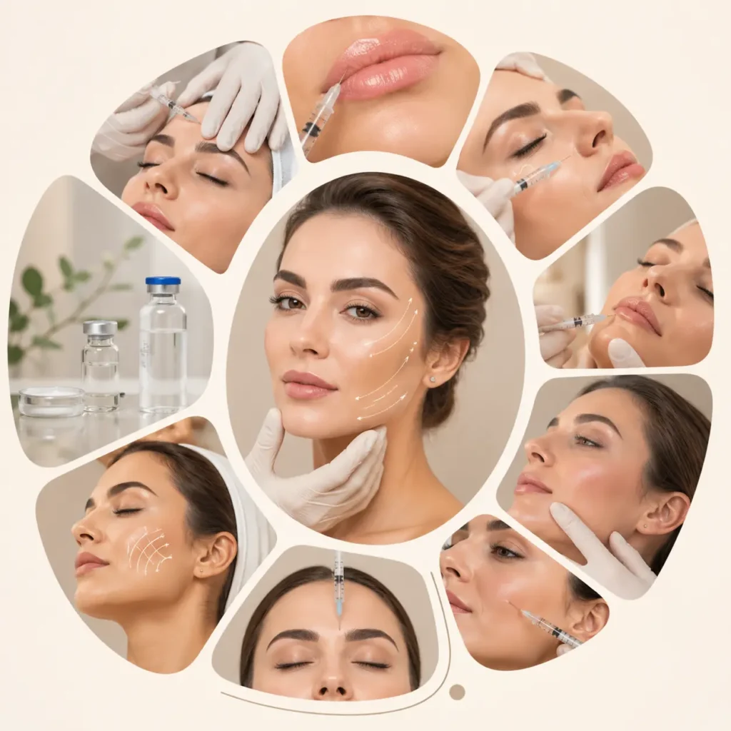 خدمات زیبایی تزریق ژل و بوتاکس